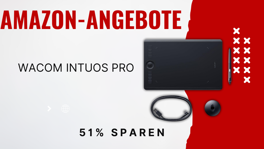 Wacom Intuos Pro Medium Grafiktablett – Massiver Rabatt von 193€!