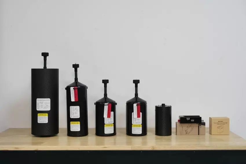 Spulen für optische Fasern in verschiedenen Größen