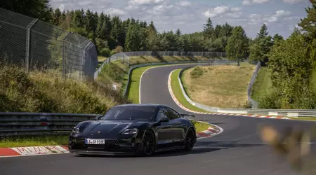 18 Sekunden schneller als das Tesla Model S Plaid: Porsche testet den Elektro-Sportwagen Taycan Turbo GT auf dem Nürburgring