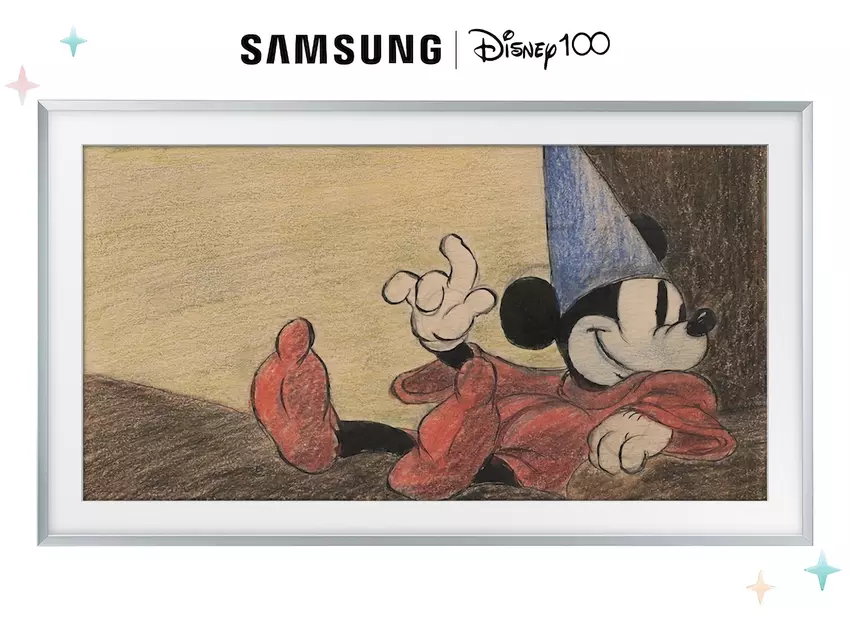 Samsung hat zur Feier des 100-jährigen Jubiläums der Walt Disney Company eine limitierte Auflage von Frame TV-Geräten auf den Markt gebracht