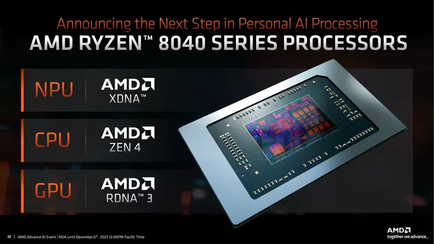AMD kündigte überraschend Ryzen 8040 Mobilprozessoren mit Zen 4 Kernen, RDNA 3 Grafik und XDNA NPU Neural Chip an