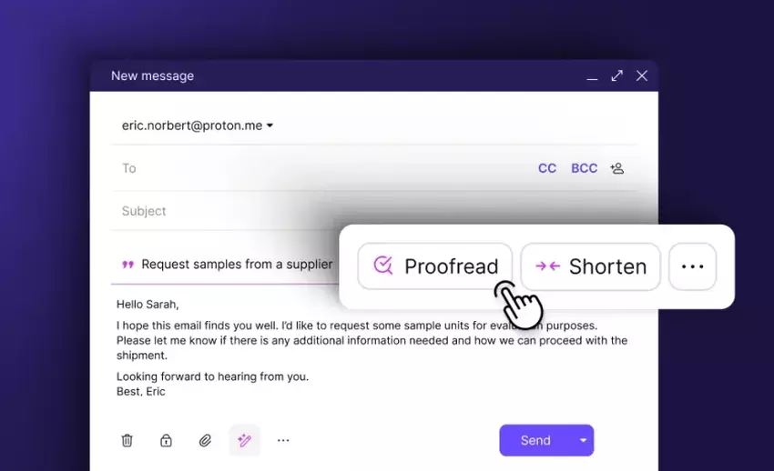 Proton Mail veröffentlicht Scribe: sichere künstliche Intelligenz für das Schreiben von E-Mails
