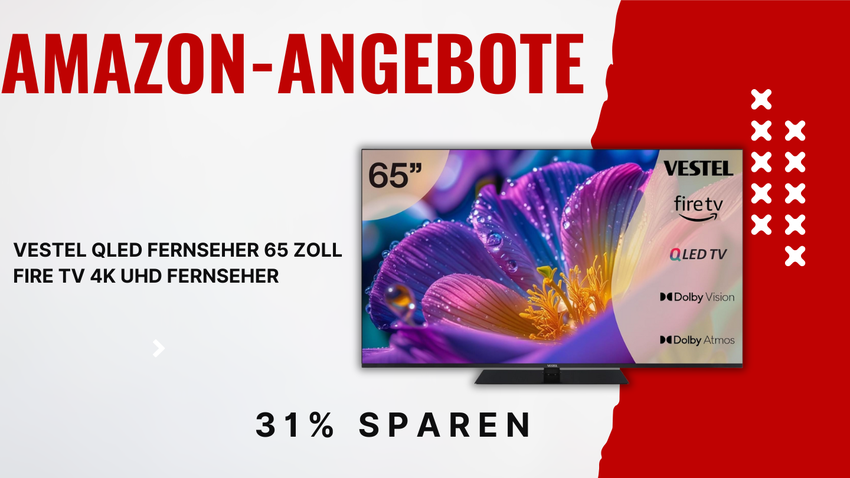Vestel QLED 65 Zoll Fire TV 4K mit 31% Ersparnis – Premium Entertainment für nur 399,99€!