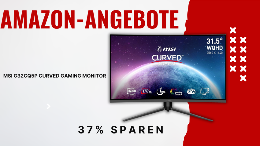 MSI G32CQ5P Gaming Monitor 31,5" – Gigantische 127€ Preissenkung bei Amazon!