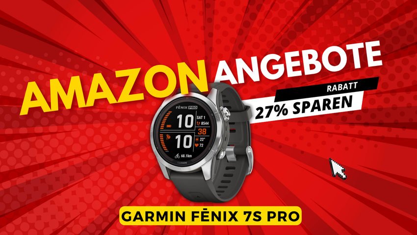 Garmin fēnix 7S Pro Solar – Sparen Sie 200€ mit 27% Rabatt!