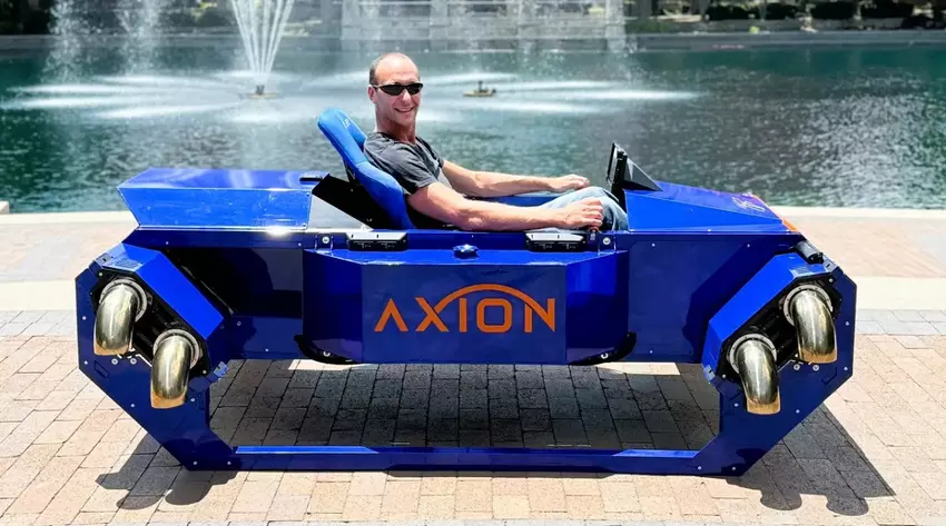 FusionFlight hat Axion vorgestellt, ein fliegendes Fahrzeug mit acht Mikroturbinen und Fähigkeiten zum vertikalen Start und Landen