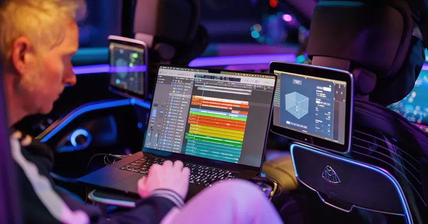 Mercedes-Benz verwandelte Maybach in ein Aufnahmestudio