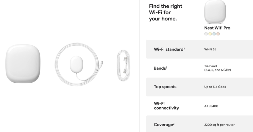 Google Nest WiFi Pro Mesh Router bester mesh-wlan für starlink