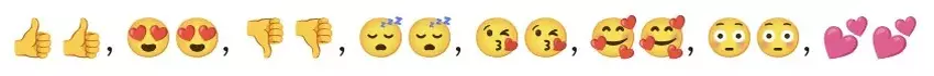Emoji gefolgt von einer bildschirmfüllenden Animation