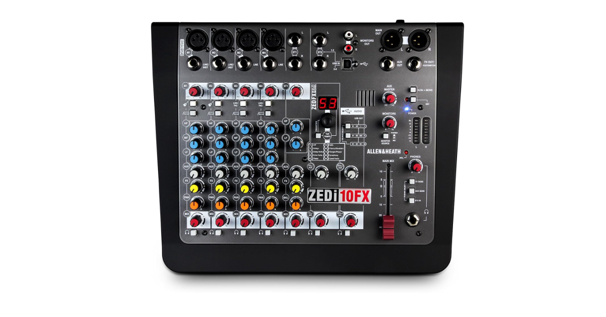 Allen & Heath ZEDi-10FX Mixer Mischpult für Heimstudio