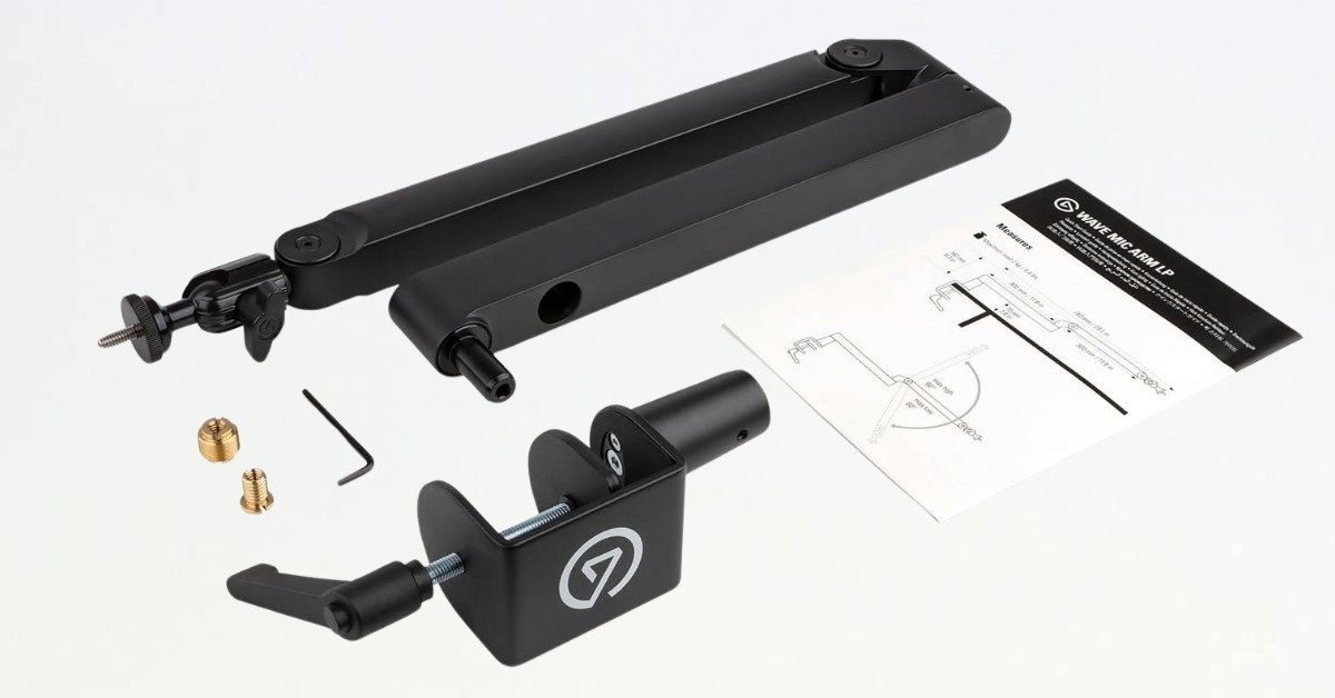 ELGATO WAVE mikrofon arm test