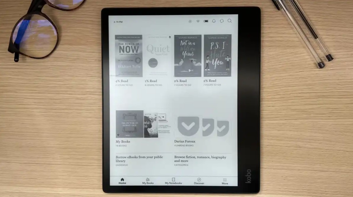 Kobo Elipsa 2E eReader mit Eingabestift