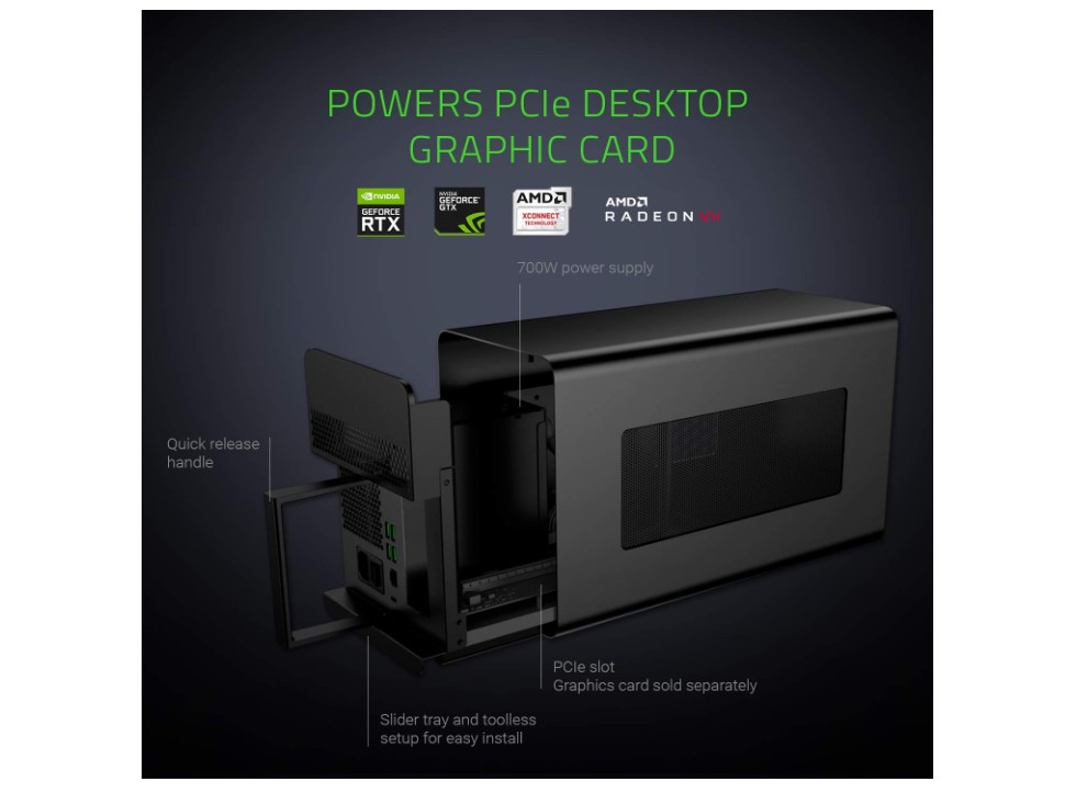 Razer Core X Chroma Gehäuse für externe Grafikkarten