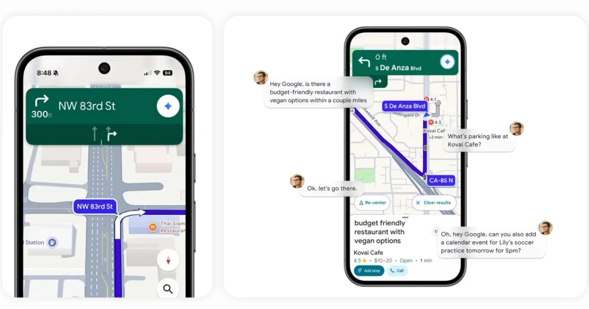 Die Kraft von Google Maps mit Gemini entdecken