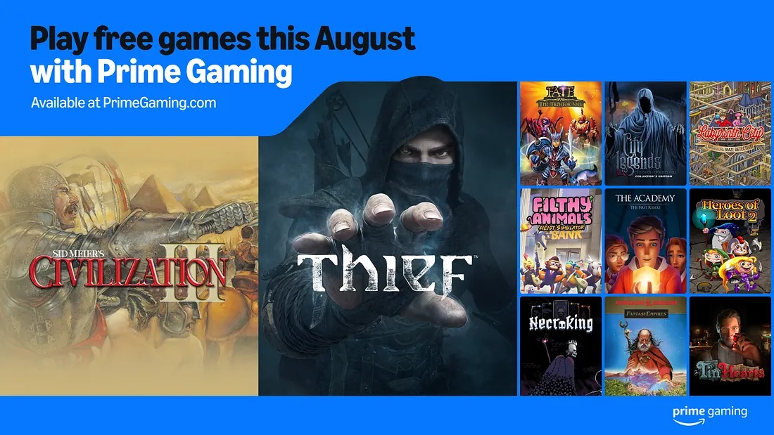 Neue Spiele kostenlos: Was hat Amazon Prime Gaming im August zu bieten?