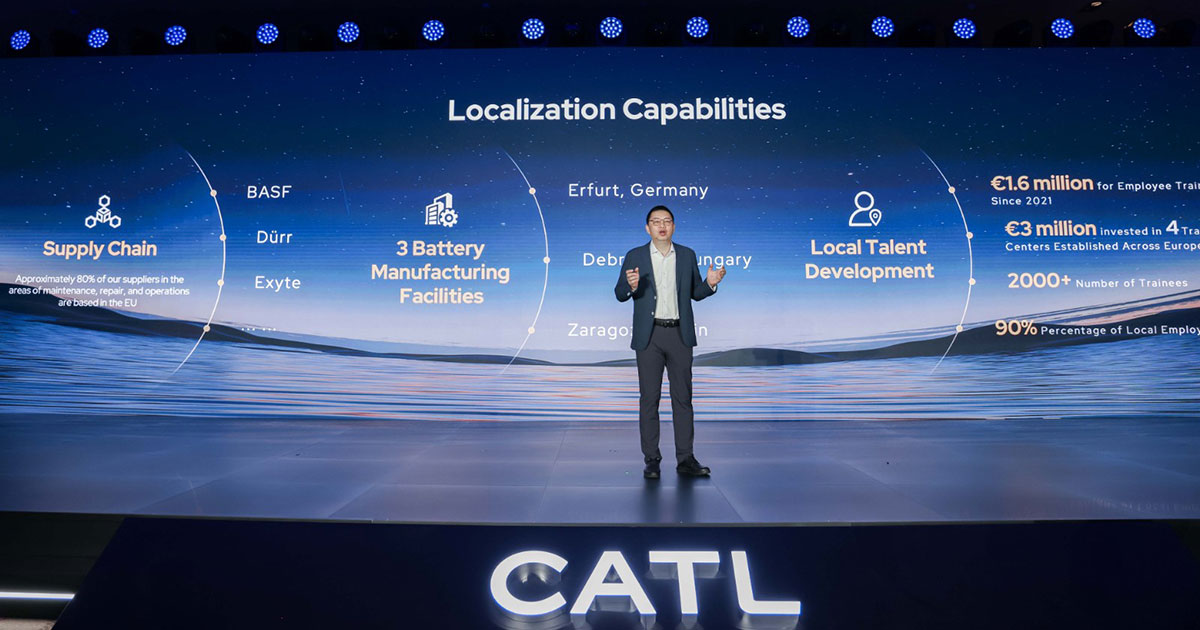 CATL stellte Innovationen in der Batteriewelt auf der IAA in München vor