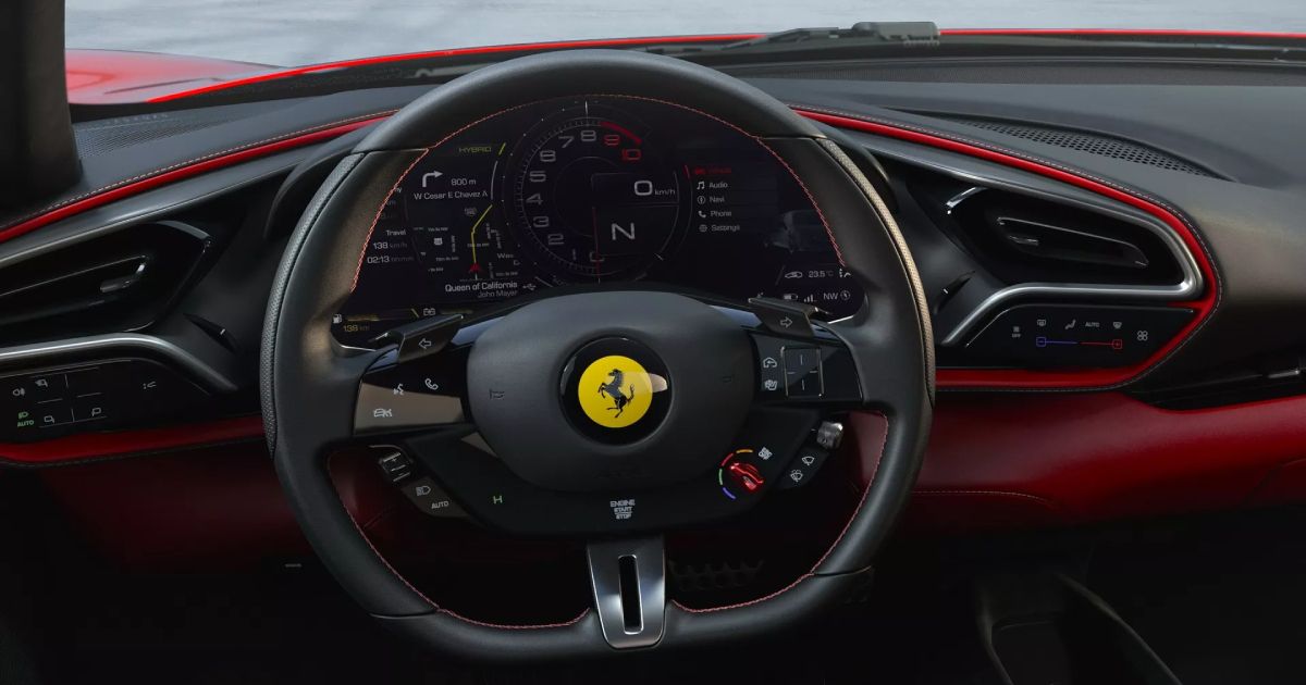 Ferrari 296 GTB: Eine Steuerungsrevue mit Touch-Tasten am Lenkrad