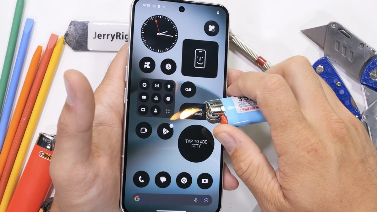 Zuverlässigkeit des Nothing Phone (3) im Flammentest: Testdetails Nothing Phone (3) im Feuer-Test: Kann das Smartphone überleben?