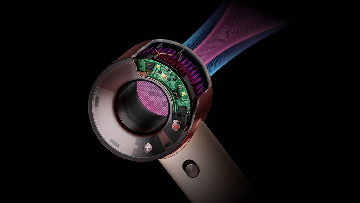 Motor mit einer Drehzahl von 110.000 U/min. Illustration: Dyson