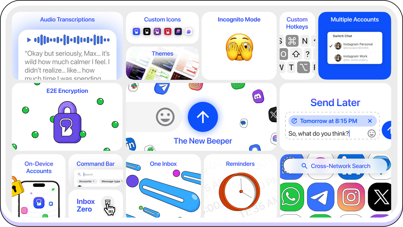 Und Action! Beeper startet für vereinheitlichte Chats neu Beeper: Nächste Generation Messenger vereint alle Chats