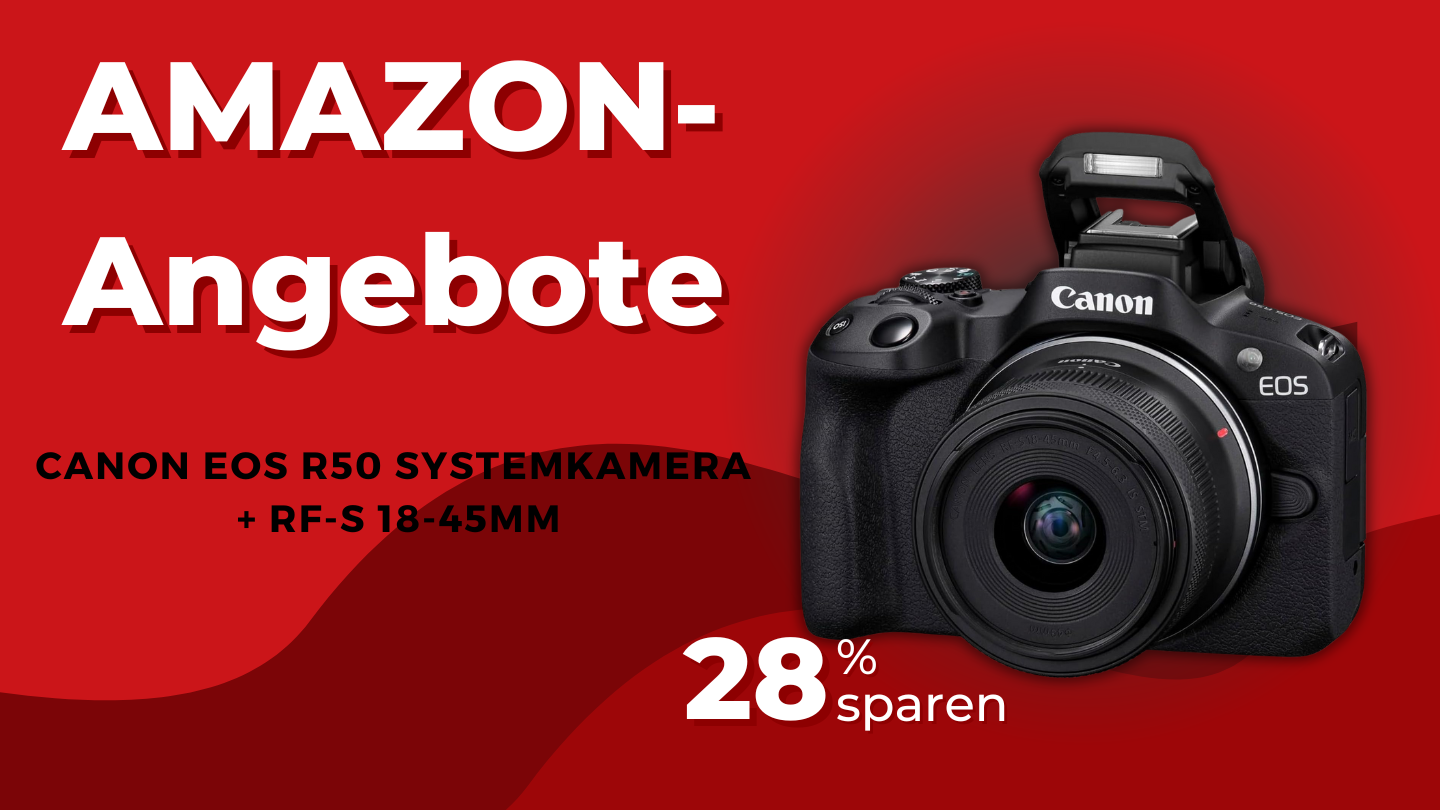 Canon EOS R50 mit RF-S 18-45mm Objektiv – Sparen Sie 264€ beim Kamera-Set! Canon EOS R50 mit RF-S 18-45mm Objektiv – Sparen Sie 264€ beim Kamera-Set!