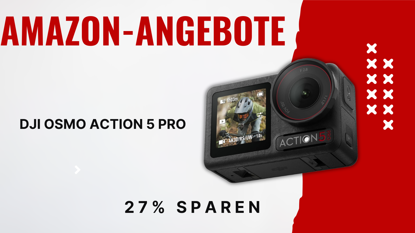 DJI Osmo Action 5 Pro Actionkamera – Erhalte 27% Nachlass und spare 104€! DJI Osmo Action 5 Pro Actionkamera – Erhalte 27% Nachlass und spare 104€!