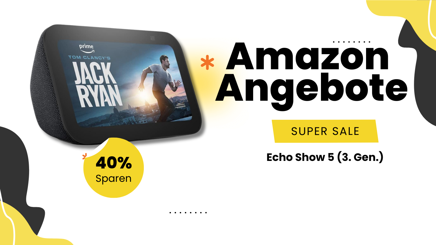 Echo Show 5 (3. Gen.) – Smart-Display-Innovation mit 40% Rabattaktion! Echo Show 5 (3. Gen.) – Smart-Display-Innovation mit 40% Rabattaktion!