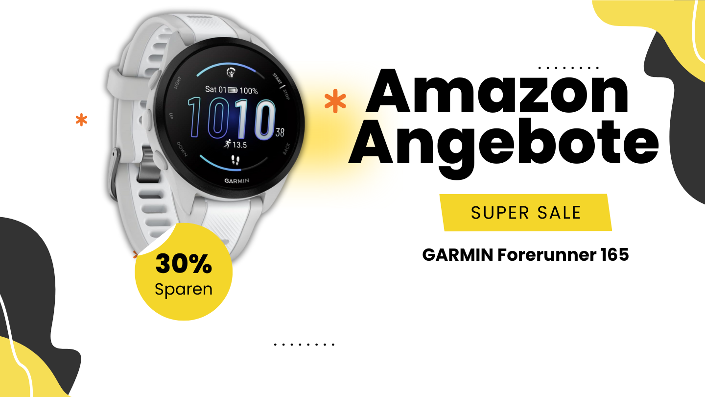 GARMIN Forerunner 165 Smartwatch – Erhalten Sie 83€ Nachlass bei Amazon! GARMIN Forerunner 165 Smartwatch – Erhalten Sie 83€ Nachlass bei Amazon!