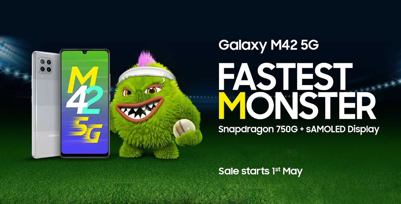 Samsung enthüllt Galaxy M42 5G: AMOLED-Display, Snapdragon 750G Chip, 48MP Quad-Kamera und 5000mAh Akku für 295$ Samsung enthüllt Galaxy M42 5G: AMOLED-Display, Snapdragon 750G Chip, 48MP Quad-Kamera und 5000mAh Akku für 295$