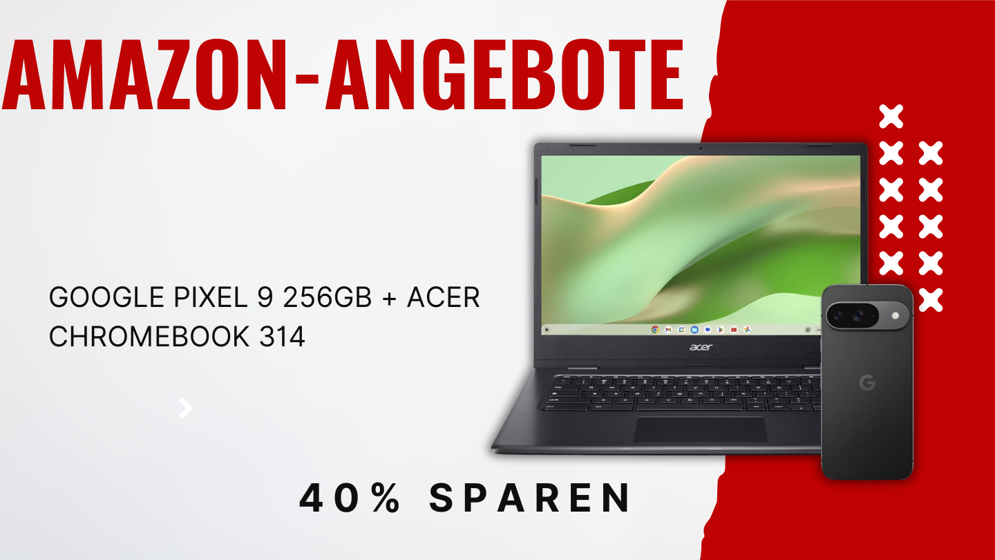 Google Pixel 9 256GB + Acer Chromebook 314 Bundle – Sparen Sie 499€ mit diesem Deal! Google Pixel 9 256GB + Acer Chromebook 314 Bundle – Sparen Sie 499€ mit diesem Deal!