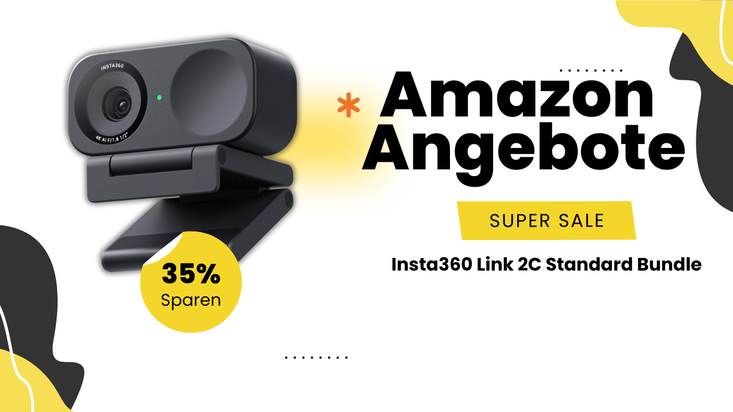 Insta360 Link 2C Webcam Bundle – Überragende 35% Ersparnis sichern! Insta360 Link 2C Webcam Bundle – Überragende 35% Ersparnis sichern!