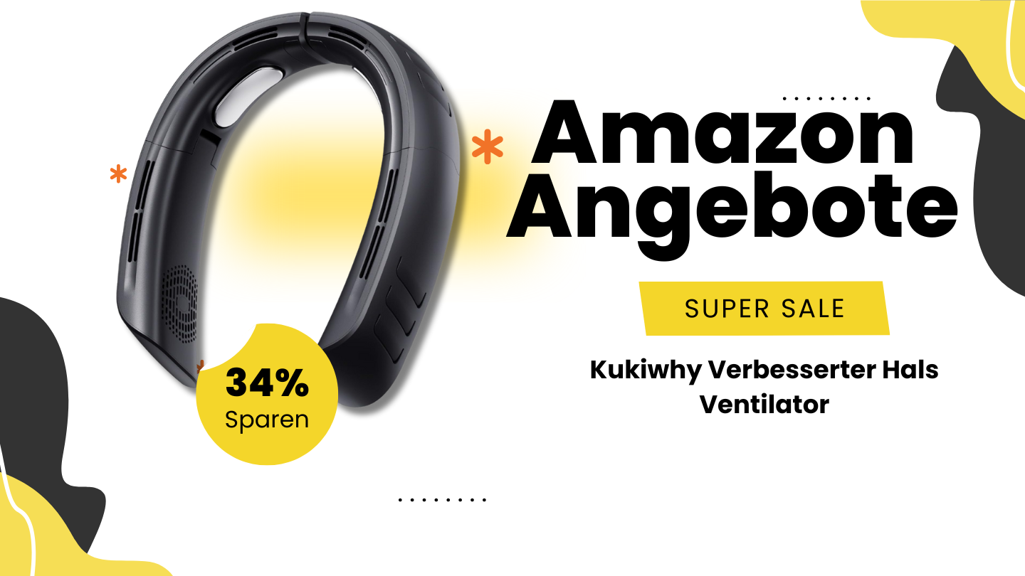 Kukiwhy Nackenventilatoren Deal: 10€ sparen – 34% Amazon Angebot! Kukiwhy Nackenventilatoren Deal: 10€ sparen – 34% Amazon Angebot!