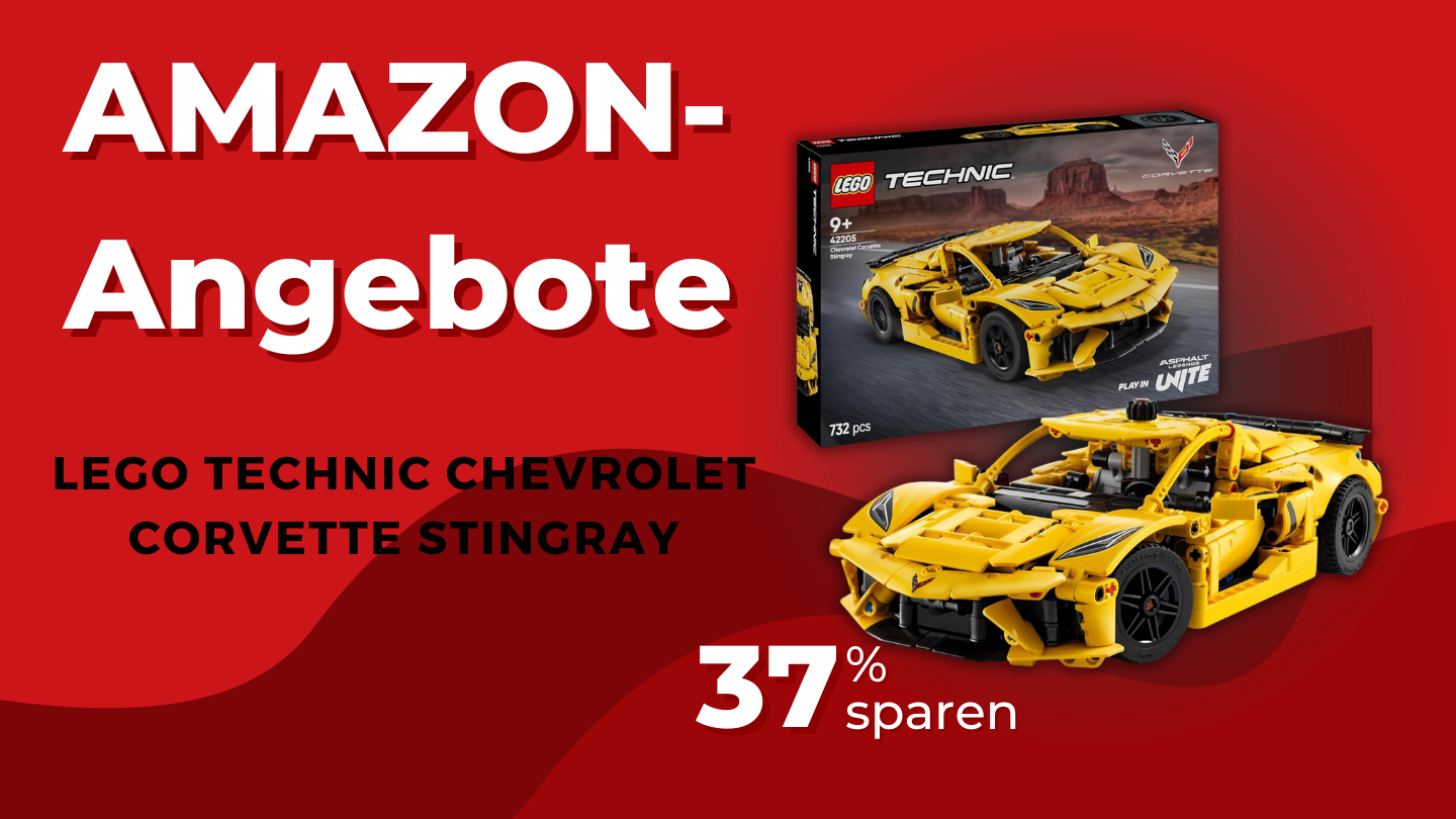 LEGO Technic Chevrolet Corvette Stingray Bauset – Jetzt 37% sparen und 22€ weniger zahlen! LEGO Technic Chevrolet Corvette Stingray Bauset – Jetzt 37% sparen und 22€ weniger zahlen!