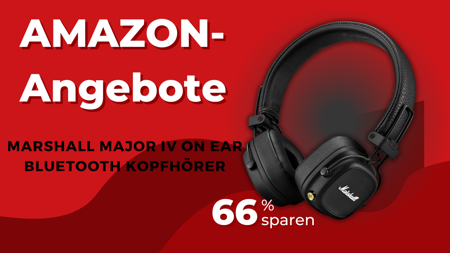 Jetzt zuschlagen! Sparen Sie mit Marshall Major IV Kopfhörern Tauchen Sie ein in den Sound: Marshall Major IV jetzt mit Rabatt!