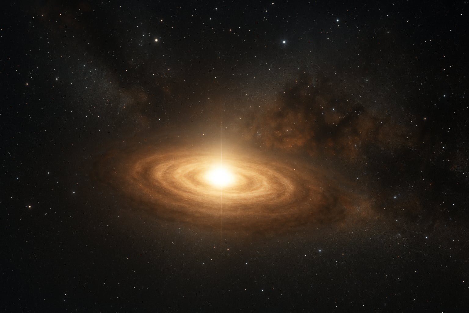 Blick in die Tiefen der Galaxie: Ein beeindruckendes Bild eines Sternensystems durch die Linse eines Künstlers Eine Reise durch das Universum: Ein illustratives Bild eines neuen Sternensystems