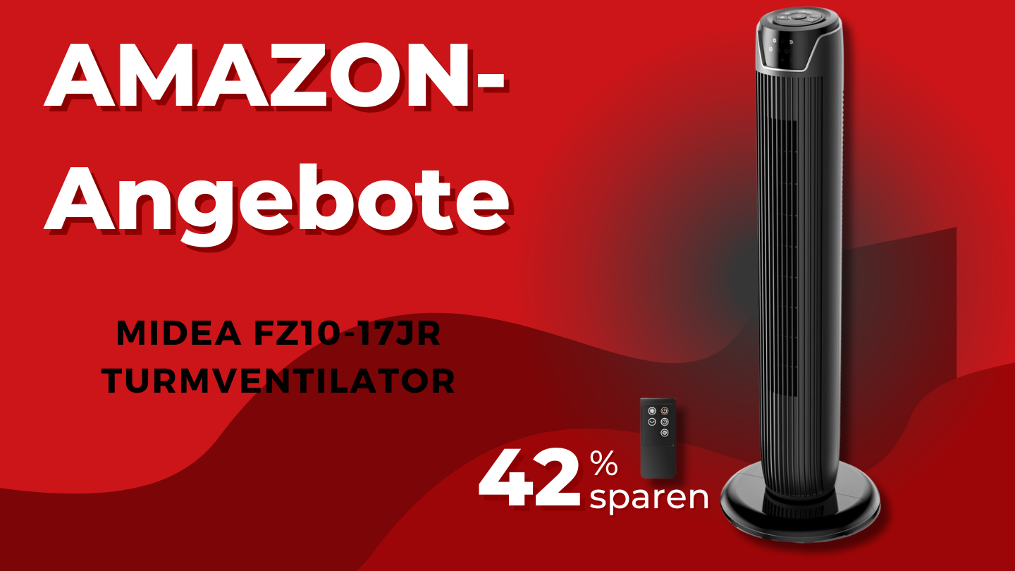 Midea FZ10-17JR Turmventilator – Jetzt 25€ sparen bei Amazon! Midea FZ10-17JR Turmventilator – Jetzt 25€ sparen bei Amazon!