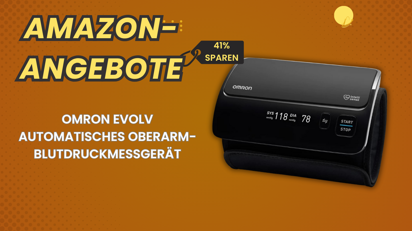 OMRON EVOLV Automatisches Oberarm-Blutdruckmessgerät – 41% günstiger für 114,50€! OMRON EVOLV Automatisches Oberarm-Blutdruckmessgerät – 41% günstiger für 114,50€!