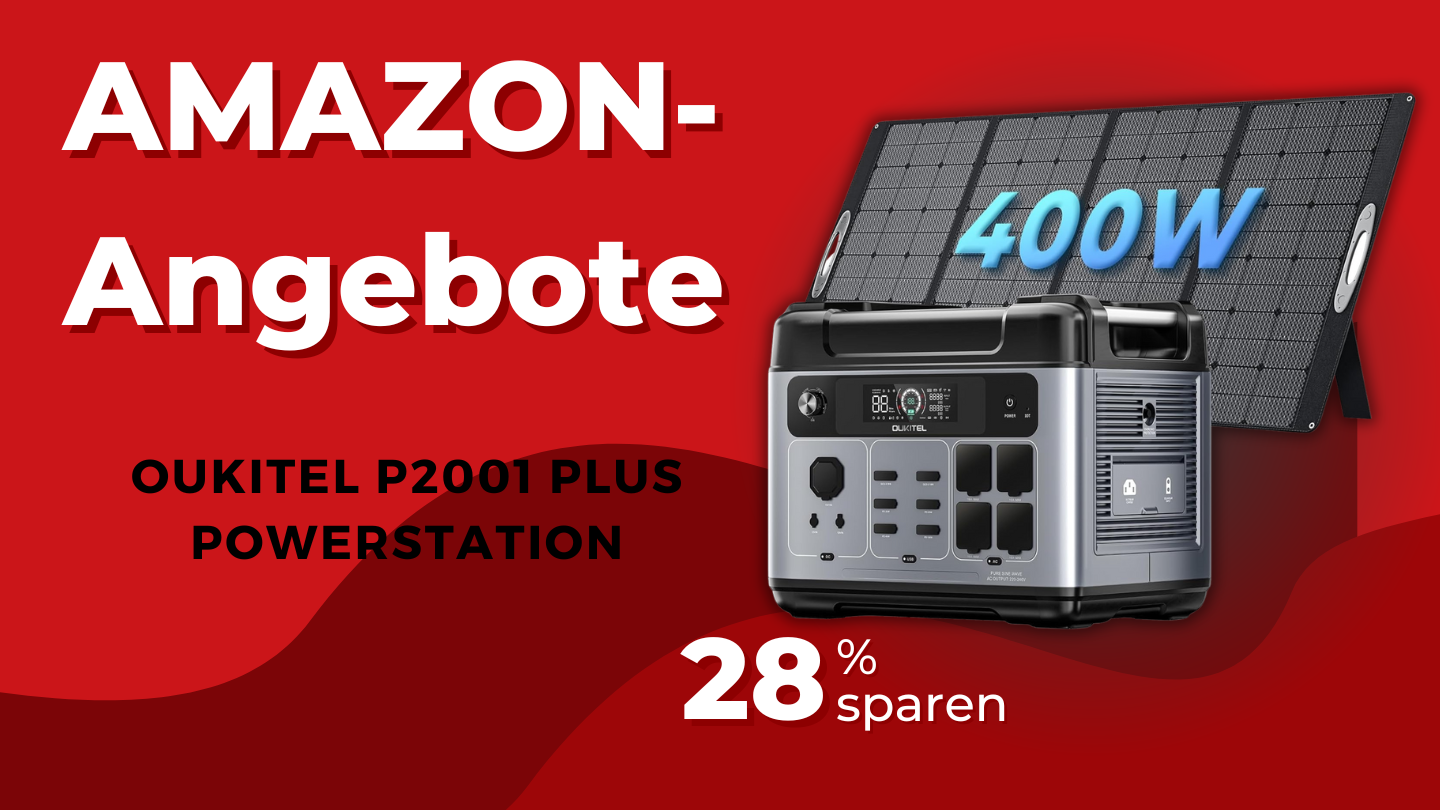 OUKITEL P2001 Plus Powerstation mit 430W Solarpanel – Jetzt 501€ sparen! OUKITEL P2001 Plus Powerstation mit 430W Solarpanel – Jetzt 501€ sparen!