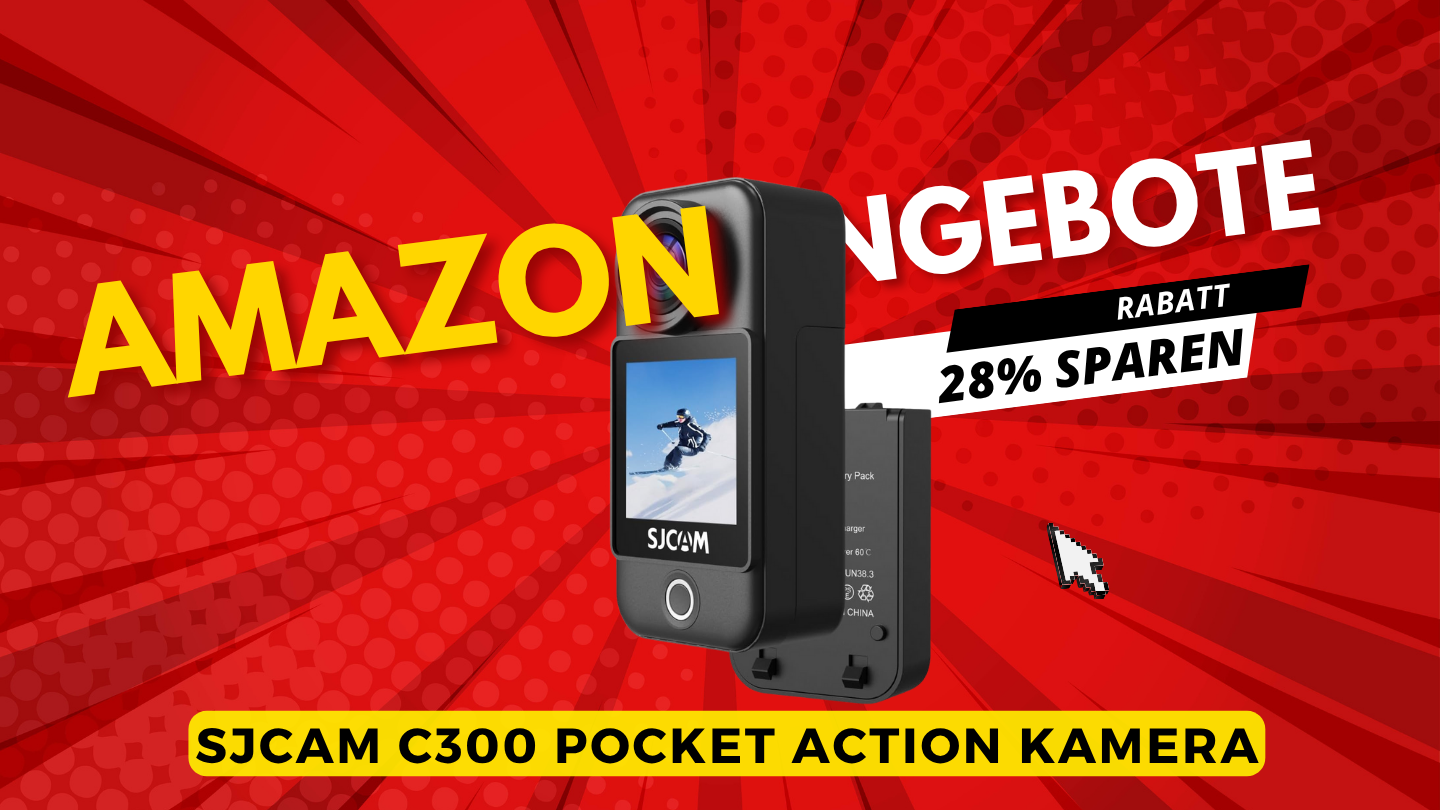 SJCAM C300 Pocket Action Kamera – Kompakte 4K-Power mit 28% Preisvorteil! SJCAM C300 Pocket Action Kamera – Kompakte 4K-Power mit 28% Preisvorteil!