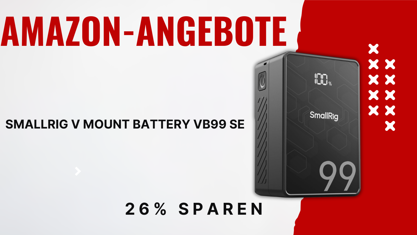 SMALLRIG V Mount Battery VB99 SE mit 99Wh Kapazität – 26% Rabatt sichern! SMALLRIG V Mount Battery VB99 SE mit 99Wh Kapazität – 26% Rabatt sichern!