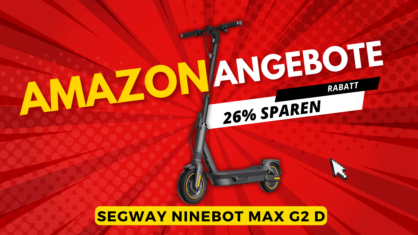 Segway-Ninebot MAX G2 D E-Scooter – Jetzt 235€ sparen und 26% günstiger! Segway-Ninebot MAX G2 D E-Scooter – Jetzt 235€ sparen und 26% günstiger!
