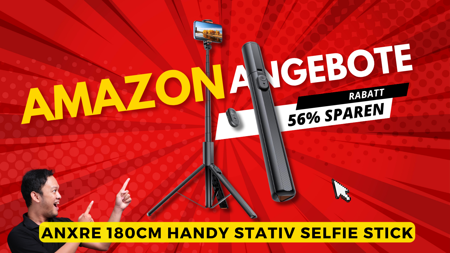 ANXRE 180cm Handy Stativ – Revolutionäre Aufnahmetechnik mit 56% Rabatt! ANXRE 180cm Handy Stativ – Revolutionäre Aufnahmetechnik mit 56% Rabatt!