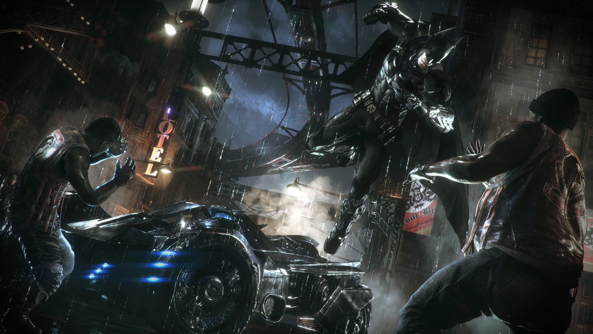Ein Blick auf die Details: Analyse des Screenshots von Batman: Arkham Knight