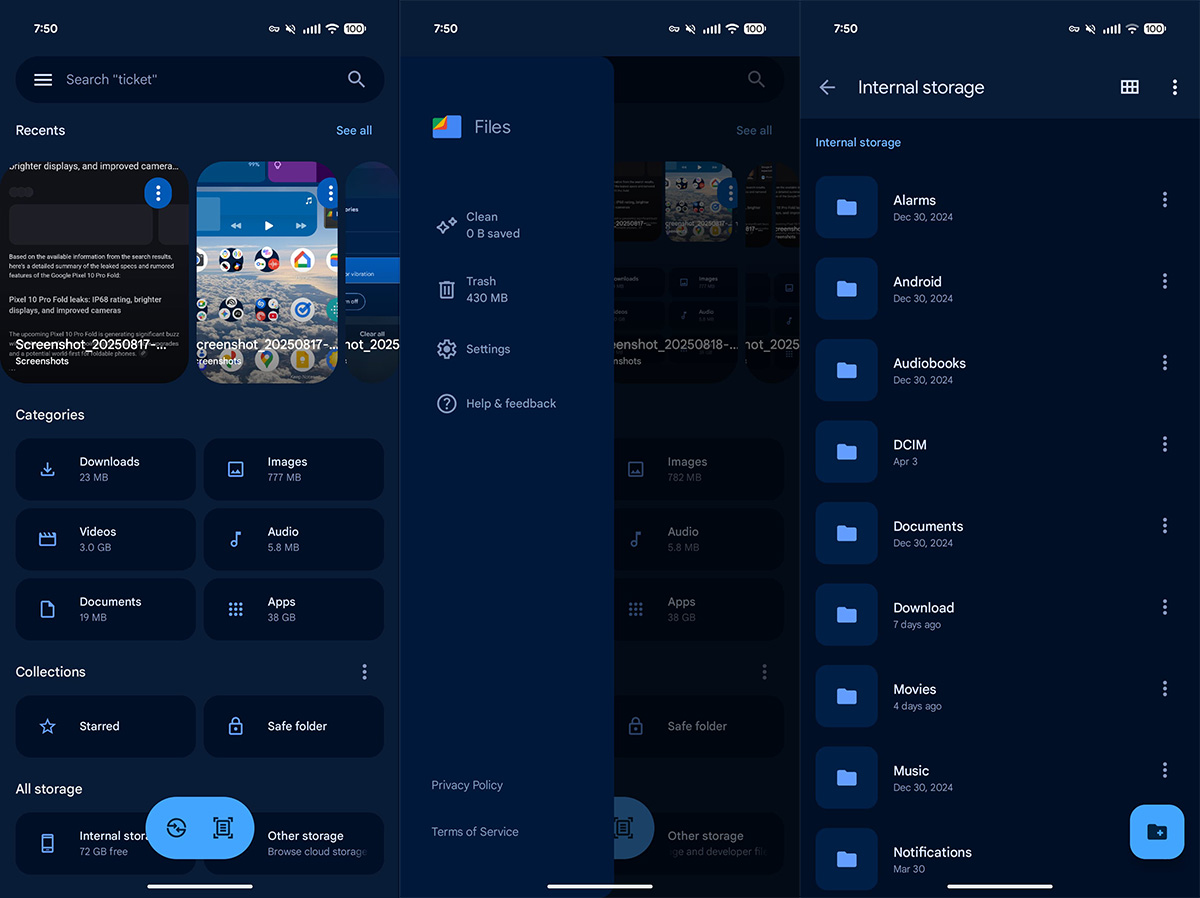 Google rollt weiterhin sein neues Material 3 Expressive Design aus - Dateimanager erhält Update (Bild)