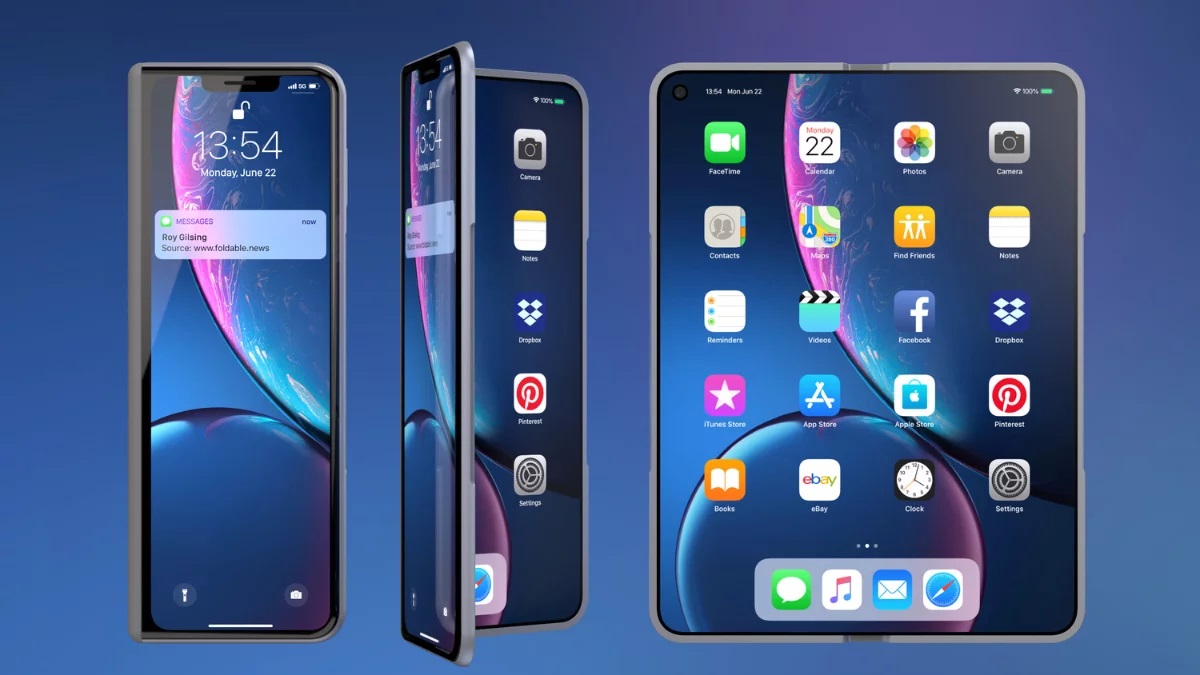 Ein visualisiertes revolutionäres Design: das faltbare iPhone der Zukunft Das faltbare iPhone: Ein Blick in die Zukunft in Bildern