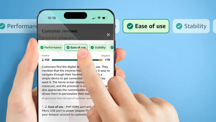 Amazon hat mit künstlicher Intelligenz erstellte Kommentare für Produktbewertungen eingeführt