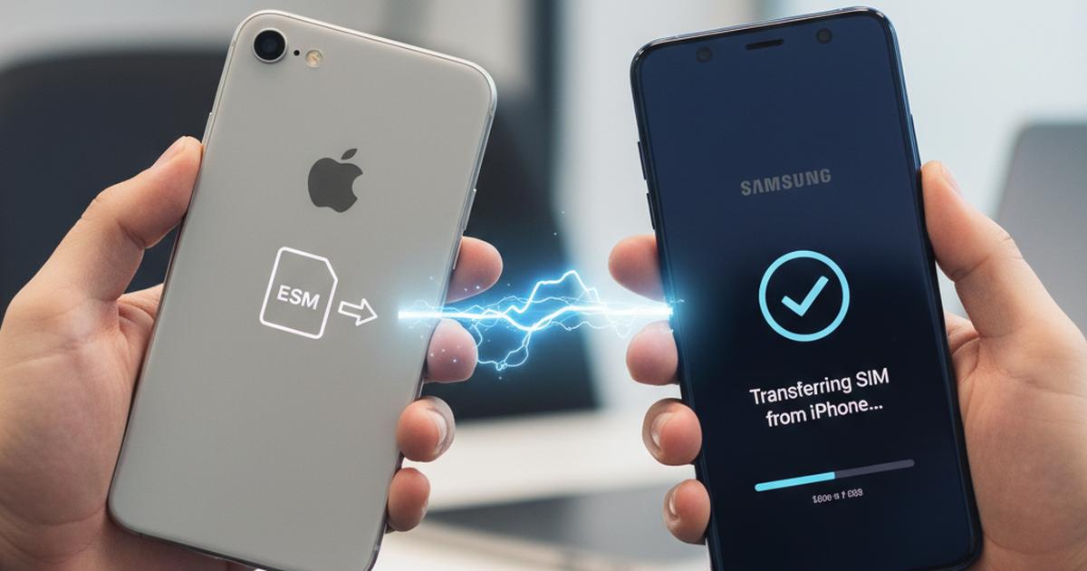 Erkunden des Übergangs zu Galaxy: eSIM von iPhone Wie man eSIM von iPhone auf Galaxy überträgt: Leitfaden für Geeks