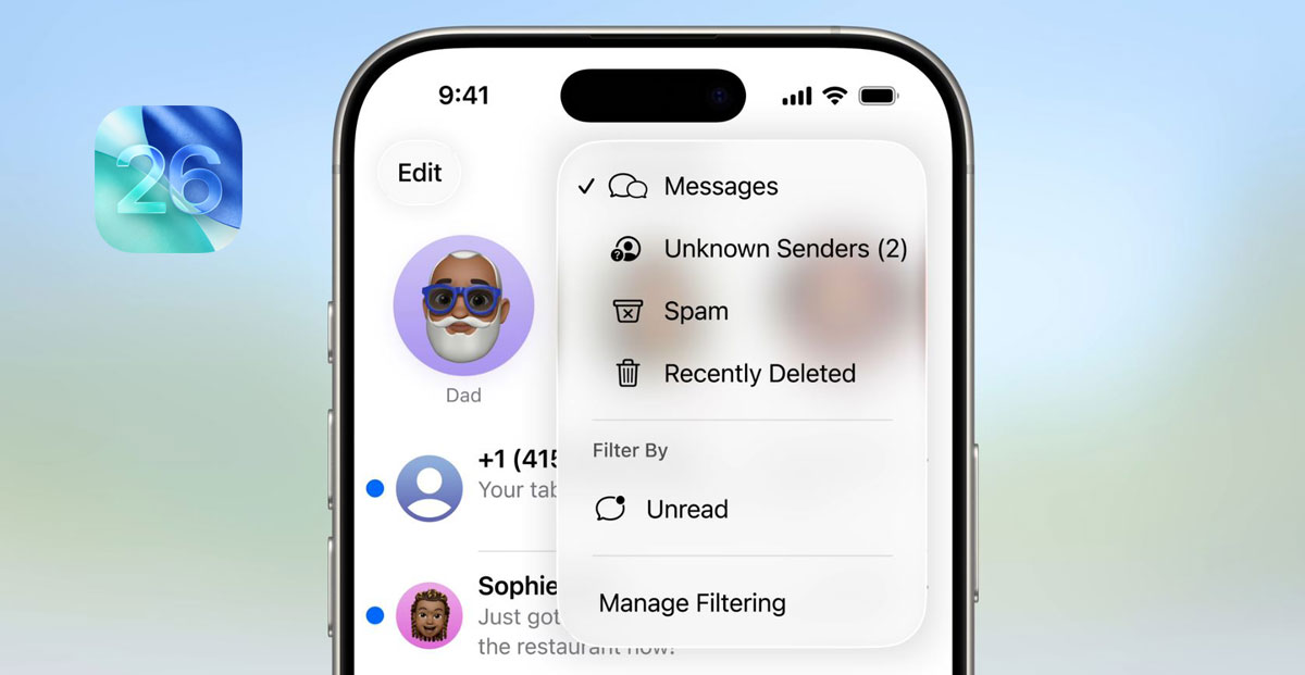 iOS26: Erhöhter Spam-Schutz auf iPhone