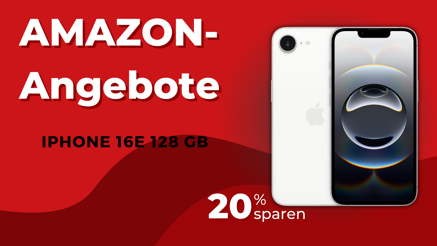 iPhone 16e 128GB - Spare jetzt 141€ bei diesem Apple-Schnäppchen! iPhone 16e 128GB - Spare jetzt 141€ bei diesem Apple-Schnäppchen!