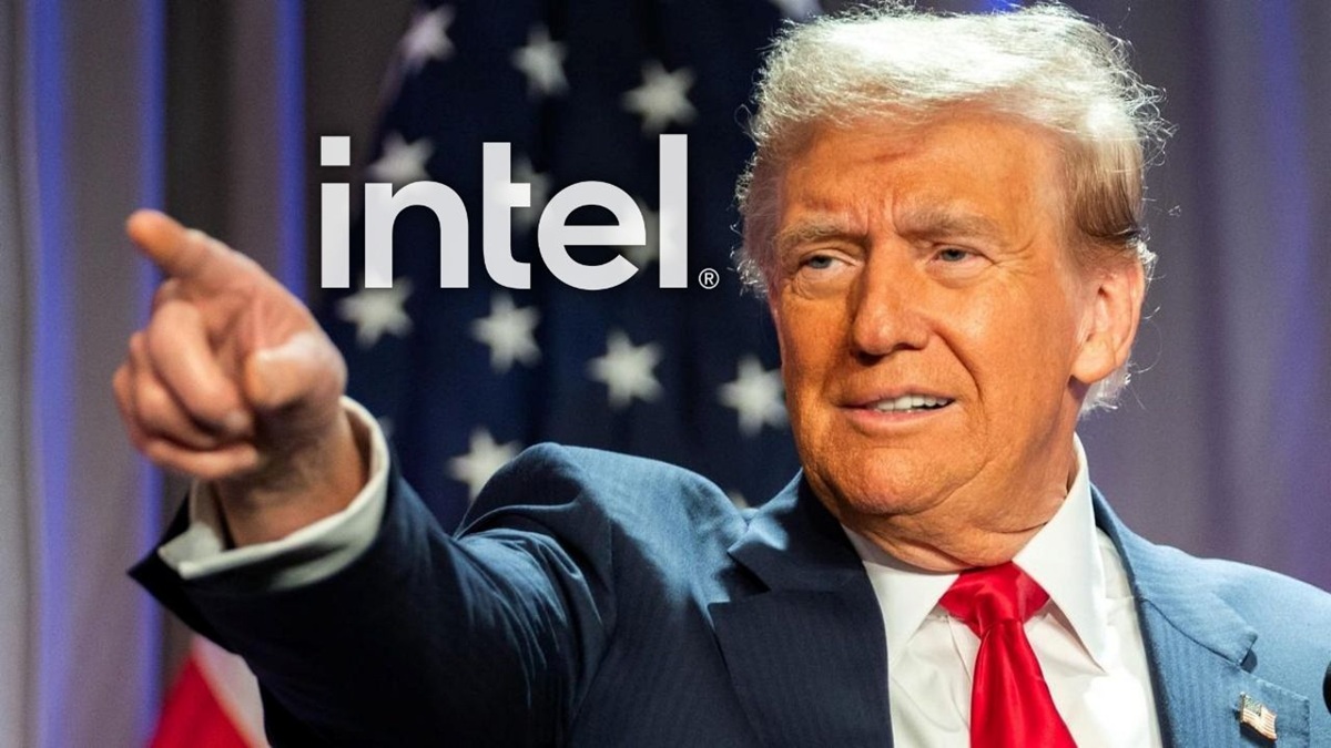 Collage von Trump und Intel-Logo: Fakten und Spekulationen Donald Trump vor Intel: was steckt hinter der Collage?